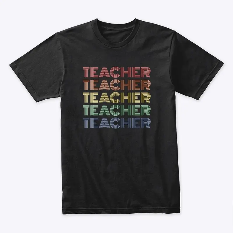 Teacher - Rainbow Design